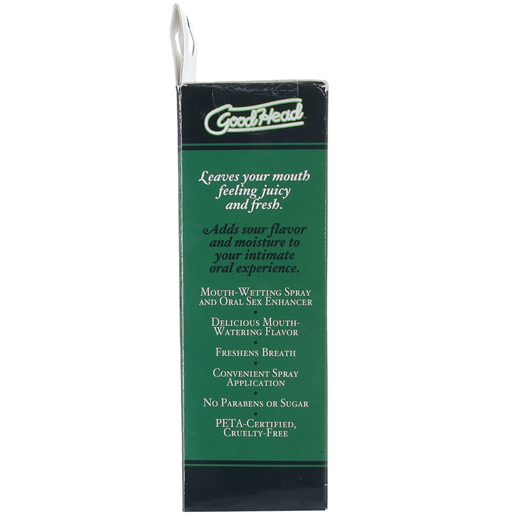 GoodHead Juicy Head Sours Mouth Spray 2oz/59ml in Apple Lubes and Lotions > Flavored Sex Lubes - Tophatter Daily Deals
