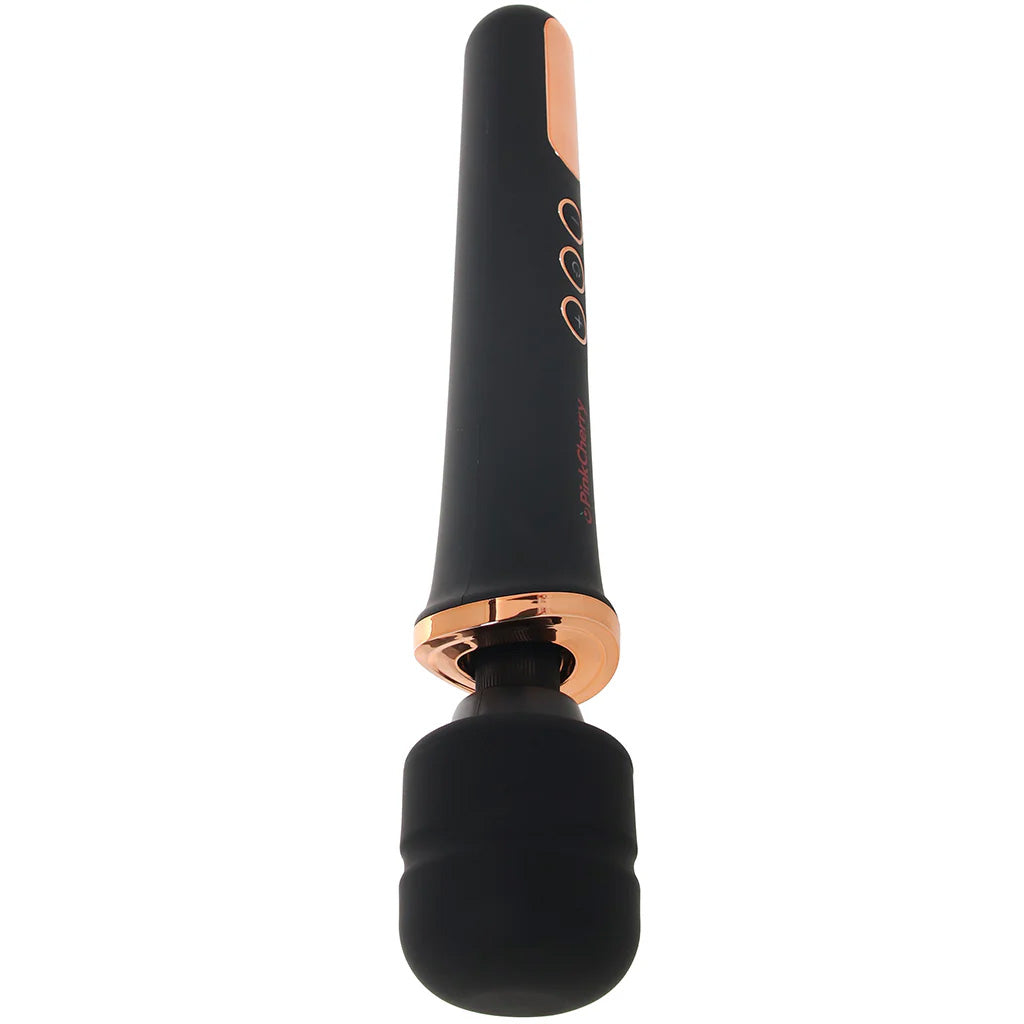 PinkCherry Rechargeable Wand in Black Vibrators > Wands - Tophatter Daily Deals