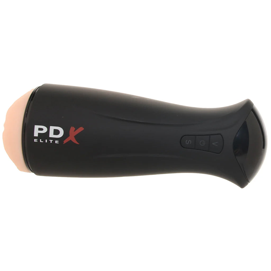 PDX Elite F*ck-Gasm Auto Suction Stroker in Light - Tophatter's Adult Sex Toys Online Male Masturbators > Auto Strokers - Tophatter Daily Deals