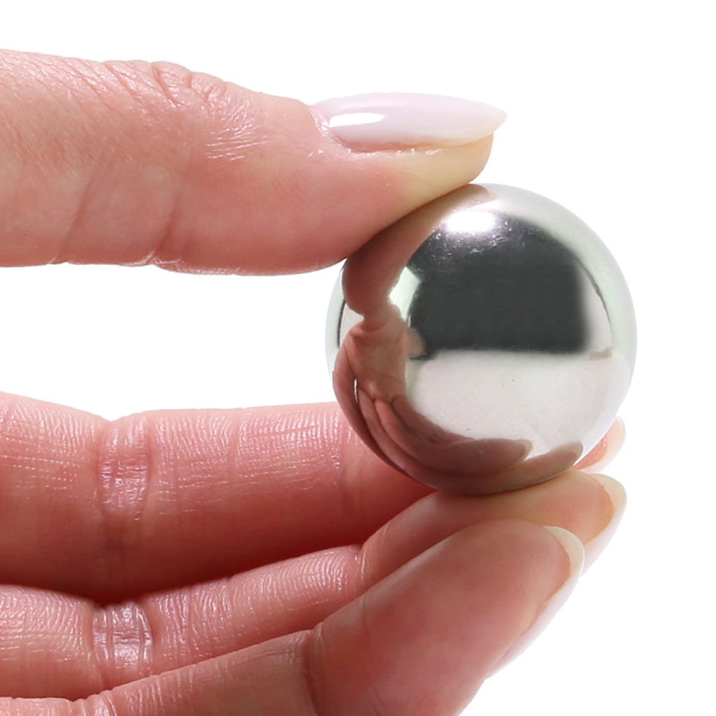 Metallic Weighted Steel Orgasm Balls in Silver Kegel, Ben Wa and Pelvic Health Tools - Tophatter Daily Deals