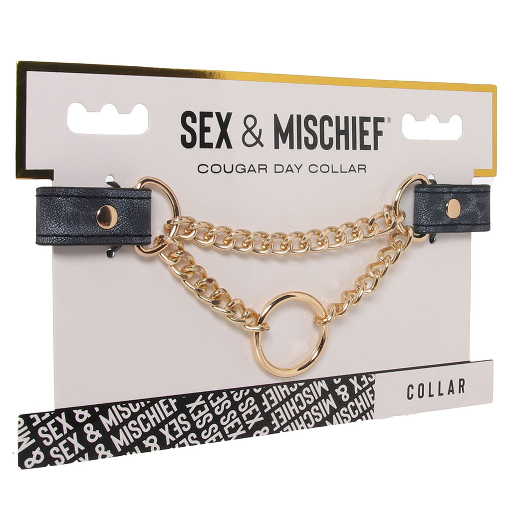 Sex & Mischief Cougar Day Collar Bondage and Fetish > Leashes and Collars - Tophatter Daily Deals