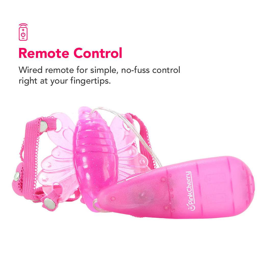 PinkCherry Wearable Butterfly Vibe in Pink Vibrators > Wearable & Panty Vibrators - Tophatter Daily Deals
