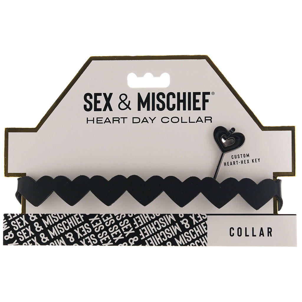Sex & Mischief Heart Day Collar - Tophatter's Adult Products Bondage and Fetish > Leashes and Collars - Tophatter Daily Deals