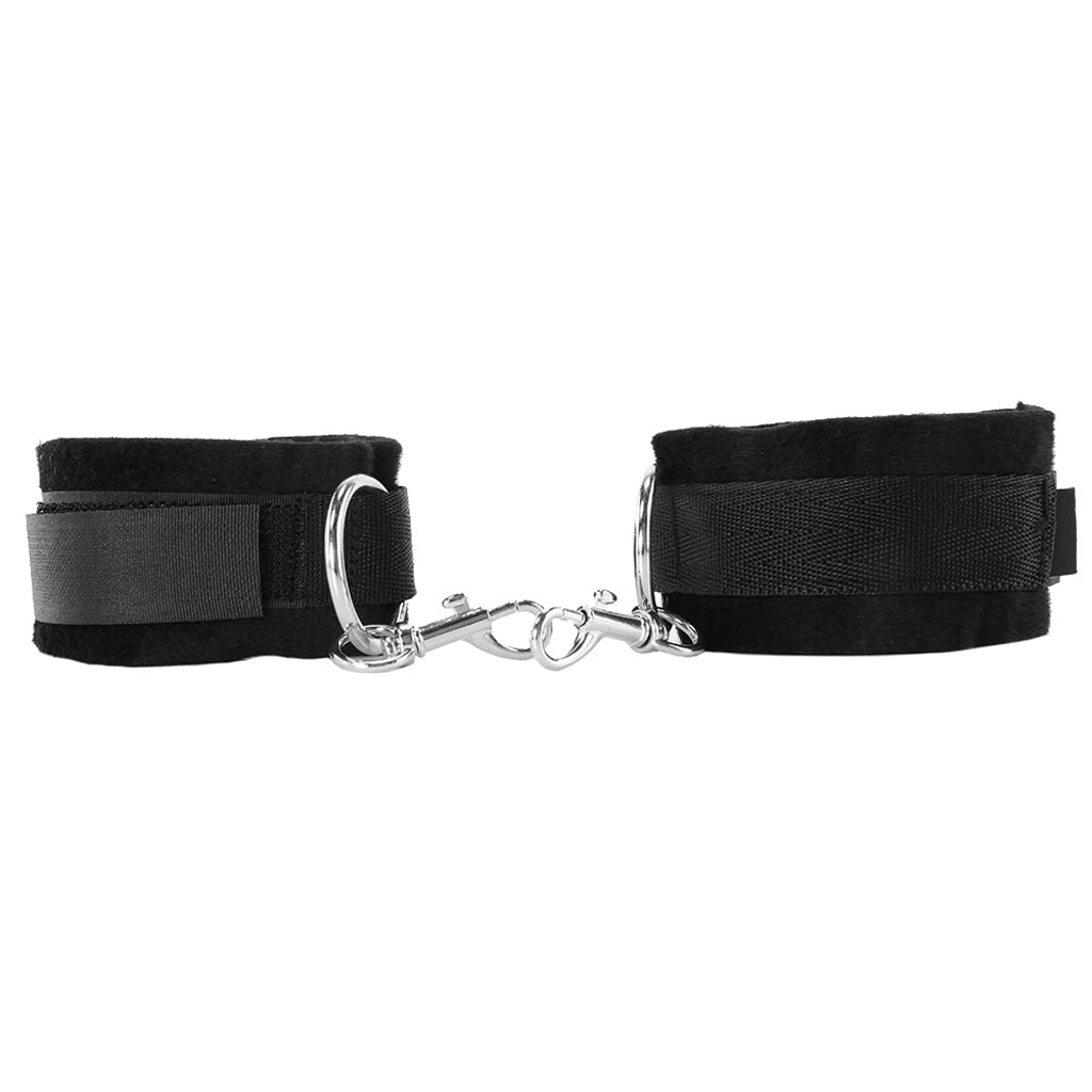Black & White Velcro Wrist or Ankle Cuffs - Tophatter's Adult Products Bondage and Fetish > Wrist and Ankle Cuffs - Tophatter Daily Deals