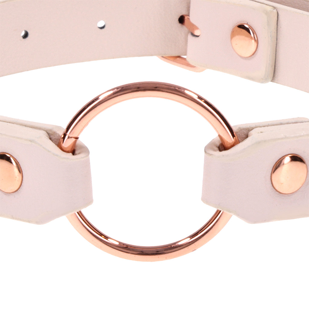 S&M Peaches 'n CreaMe Ring Day Collar Bondage and Fetish > Leashes and Collars - Tophatter Daily Deals