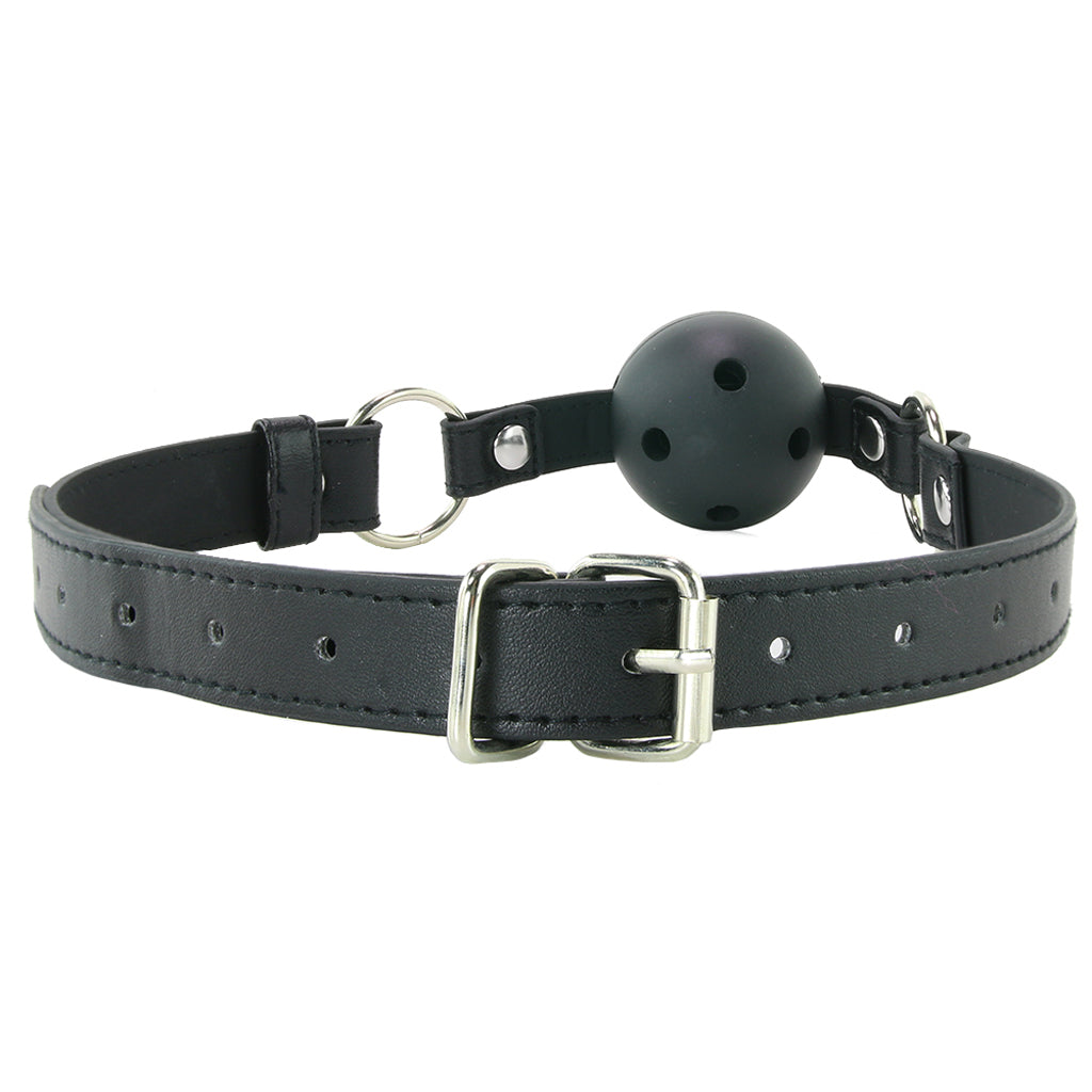 Ouch! Ball Gag in Black - Tophatter's Adult Products Bondage and Fetish > Ball Gags & Mouth Restraints - Tophatter Daily Deals