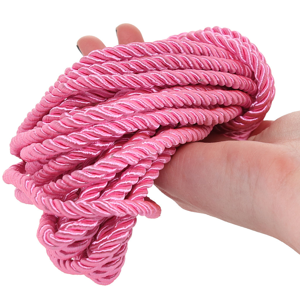 Ouch! 32.8'/10m Bondage Rope in Pink - Tophatter's Adult Sex Toys Online Bondage and Fetish > Restraints - Tophatter Daily Deals