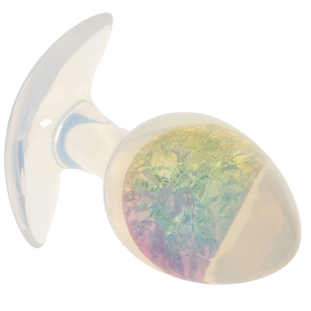 Glams Cosmic Rainbow Butt Plug in Medium - Tophatter's Adult Sex Toys Online Anal Sex Toys > Butt Plugs - Tophatter Daily Deals