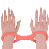 S&M Peaches 'n CreaMe Silicone Cuffs in Small - Tophatter's Adult Sex Toys Online Bondage and Fetish > Wrist and Ankle Cuffs - Tophatter Daily Deals
