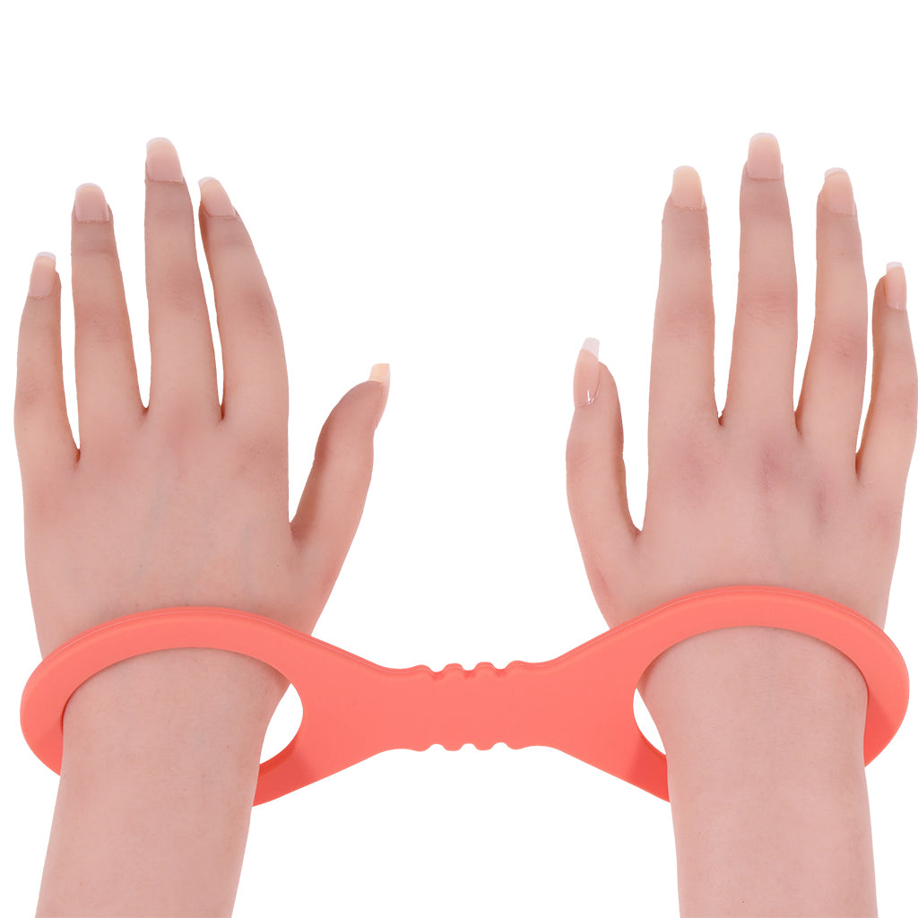S&M Peaches 'n CreaMe Silicone Cuffs in Small - Tophatter's Adult Sex Toys Online Bondage and Fetish > Wrist and Ankle Cuffs - Tophatter Daily Deals