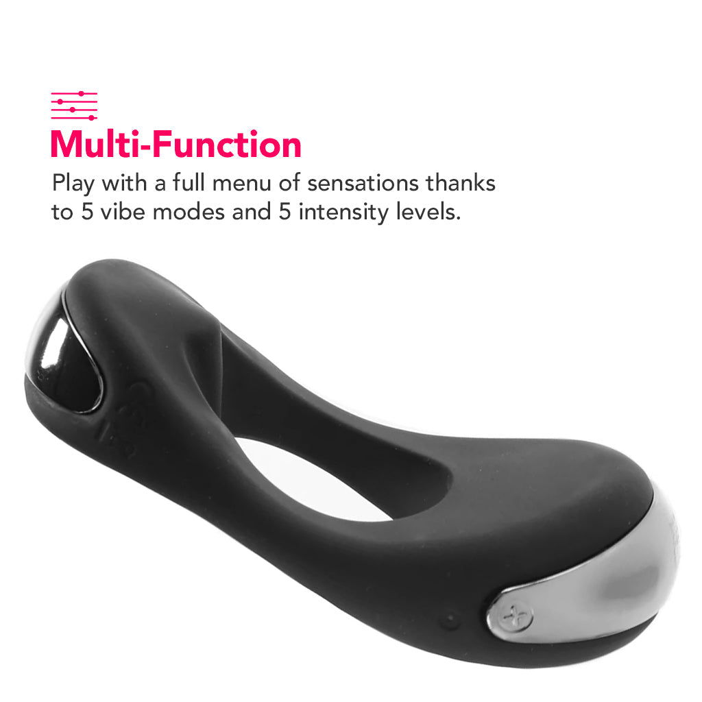 Atom Plus Vibrating Silicone Cock Ring Cock Rings - Tophatter Daily Deals