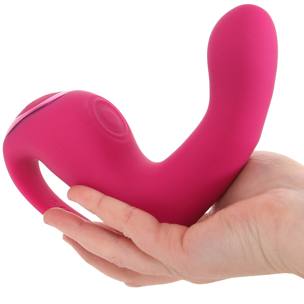 Riko Triple Thumping Finger Motion Vibe in Pink Vibrators > G-Spot Vibrators - Tophatter Daily Deals