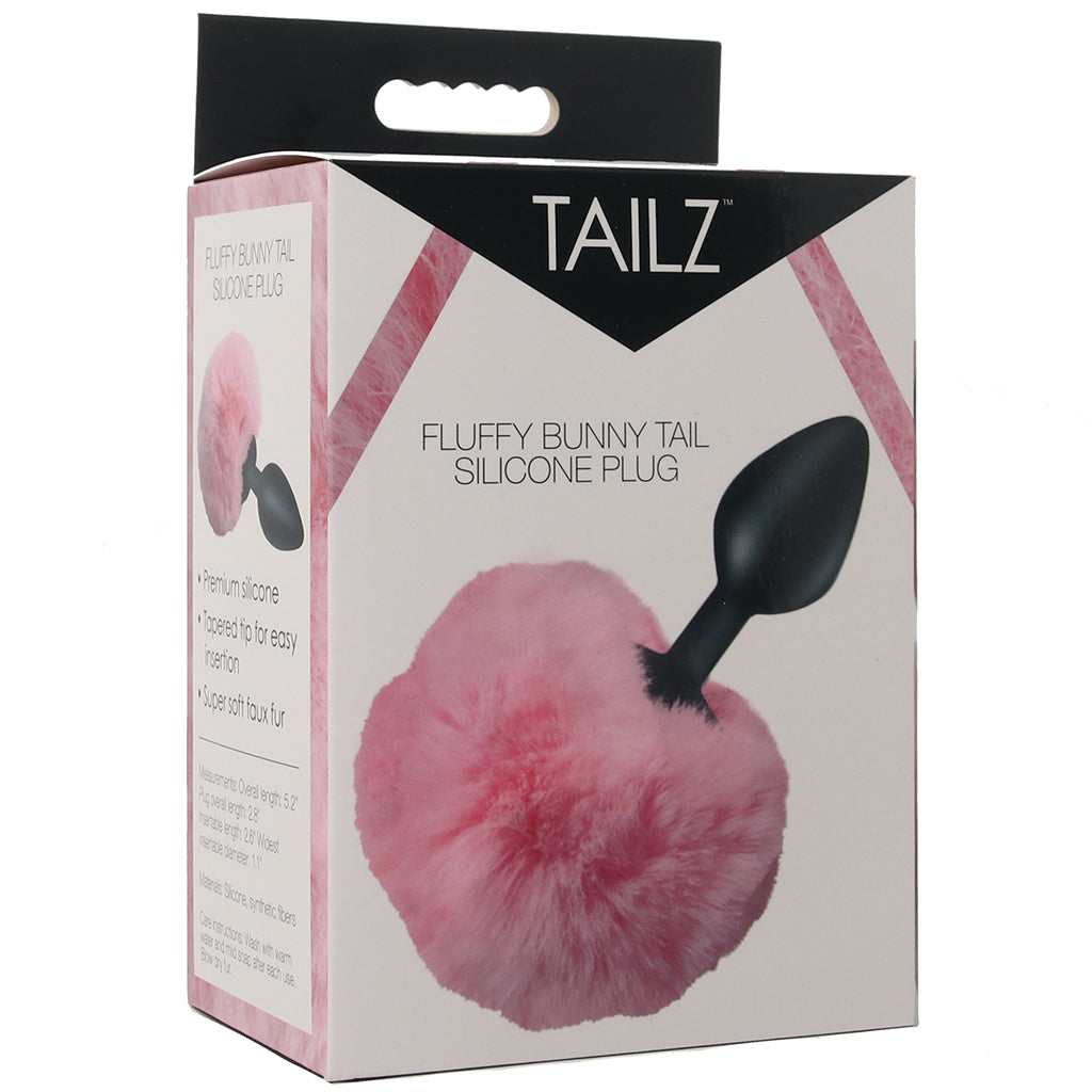 Tailz Fluffy Bunny Tail Silicone Plug in Pink Anal Sex Toys > Butt Plugs - Tophatter Daily Deals