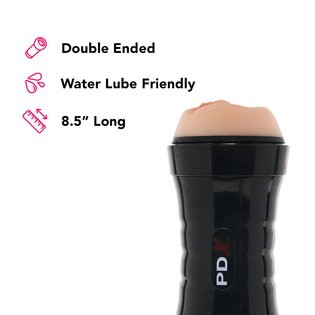 PDX Wet Pussies Super Flip-A-Pussy Over Stroker in Light - Tophatter's Adult Sex Toys Online Male Masturbators > Pocket Strokers - Tophatter Daily Deals