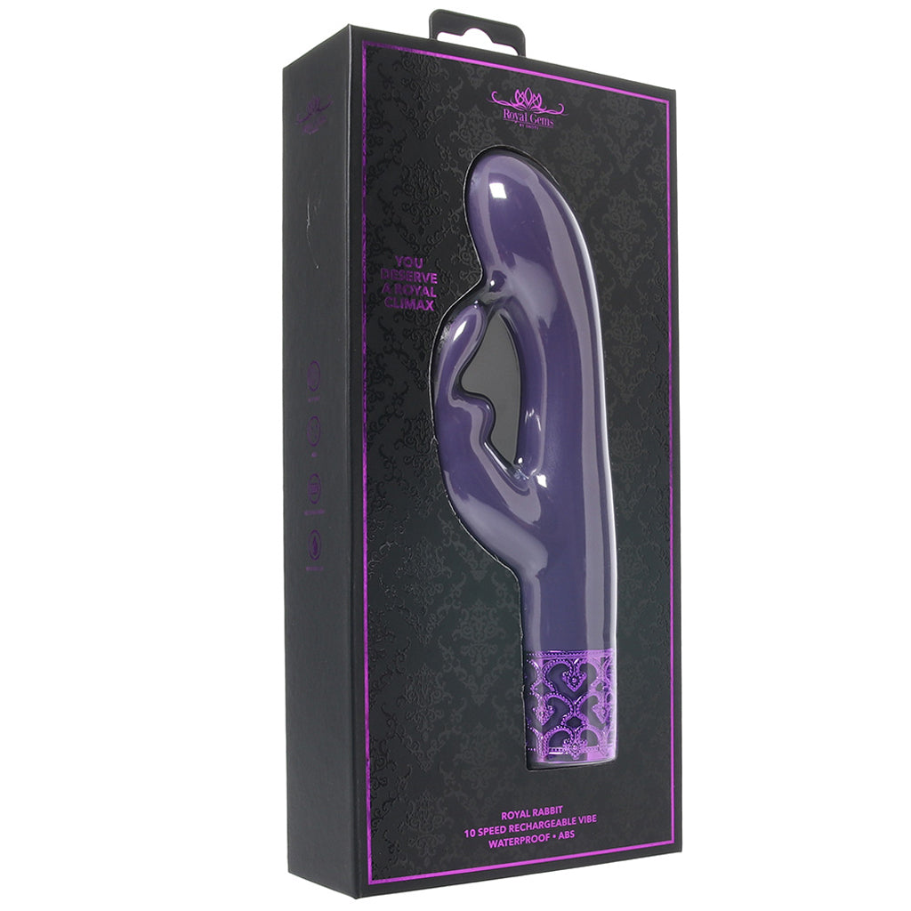 Royal Gems Rabbit Vibe in Purple Vibrators > Rabbit Vibrators - Tophatter Daily Deals