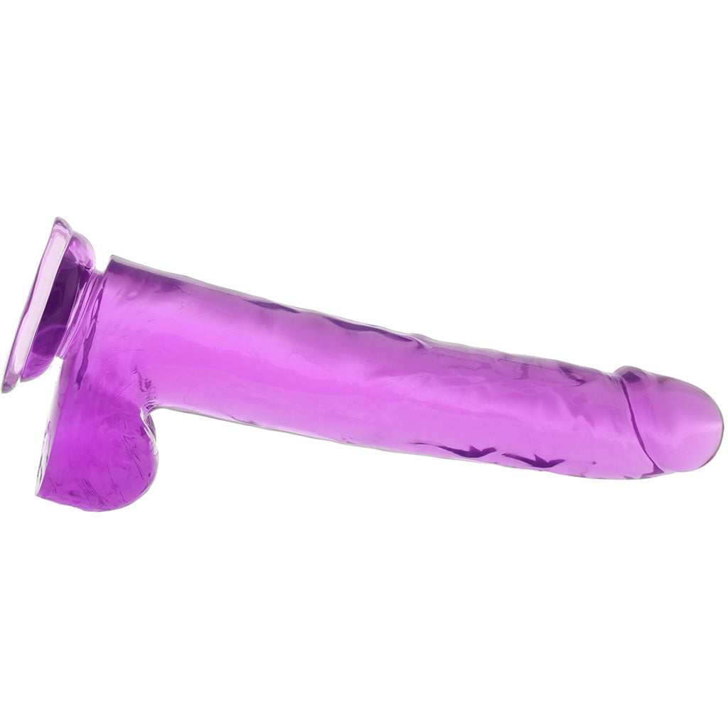 Size Queen 10 Inch Jelly Dildo in Purple - Tophatter's Adult Products Dildo Sex Toys > Realistic Dildos - Tophatter Daily Deals