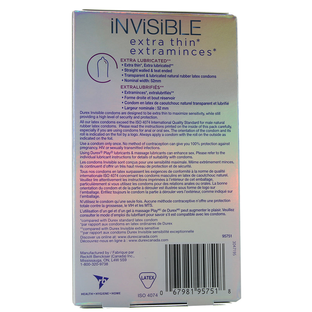 Invisible Extra Smooth Condoms in 8 Pack Condoms - Tophatter Daily Deals