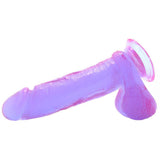 Crystal Jellies 8 Inch Realistic Ballsy Cock in Purple Dildo Sex Toys > Realistic Dildos - Tophatter Daily Deals