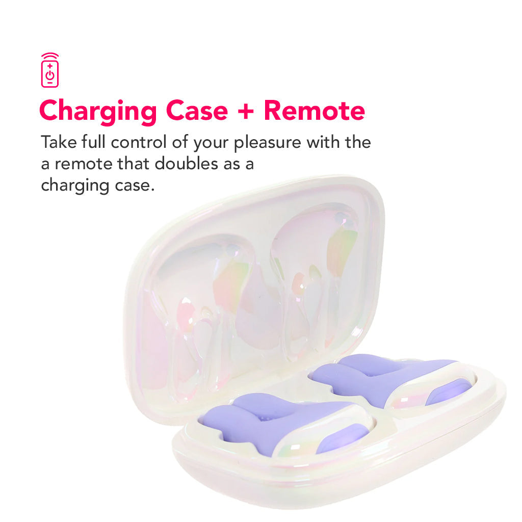 Playboy In a Pinch Vibrating Clamps with Recharge Case - Tophatter's Adult Sex Toys Online Bondage and Fetish > Nipple Stimulators & Clamps - Tophatter Daily Deals
