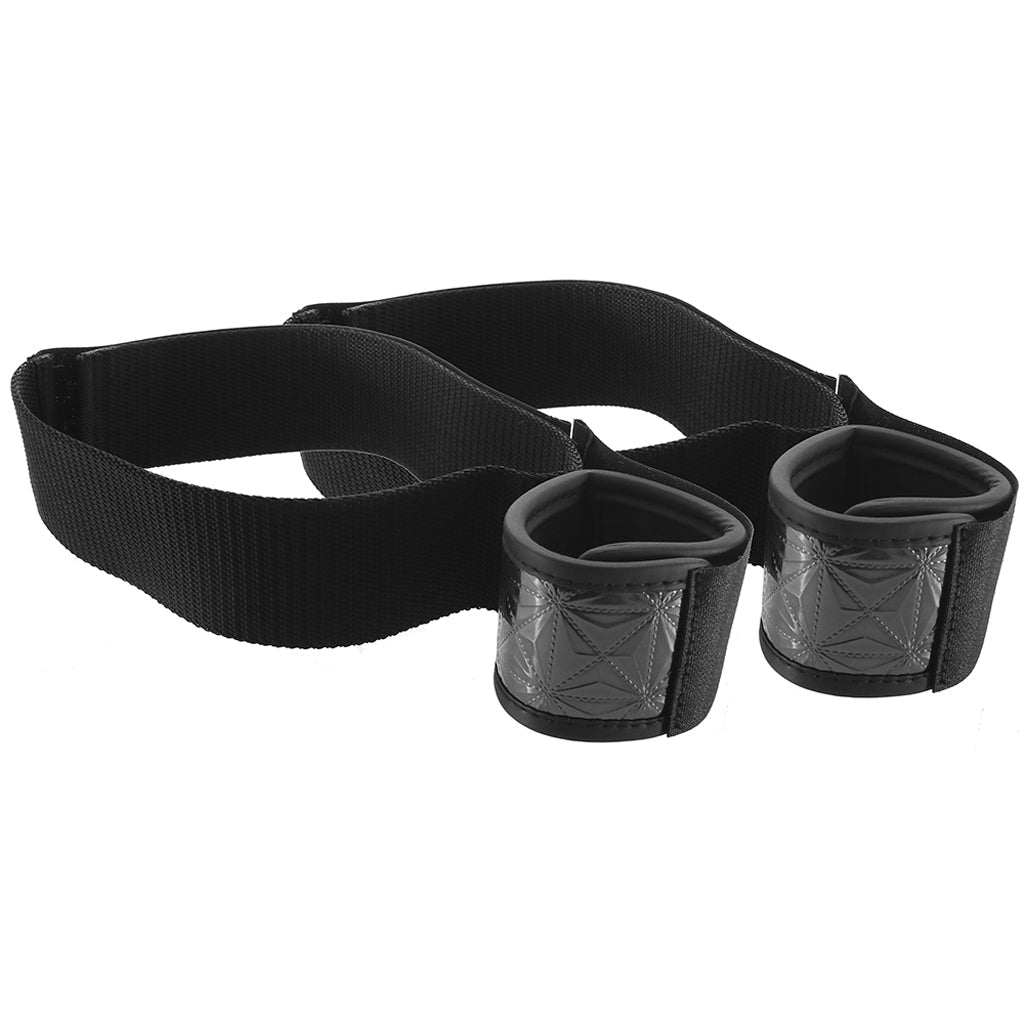 WhipSmart Diamond Wrist To Thigh Cuffs in Black Bondage and Fetish > Wrist and Ankle Cuffs - Tophatter Daily Deals