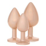 Rear Assets 3 Piece Metal Butt Plug Kit in Champagne Anal Sex Toys > Butt Plugs - Tophatter Daily Deals
