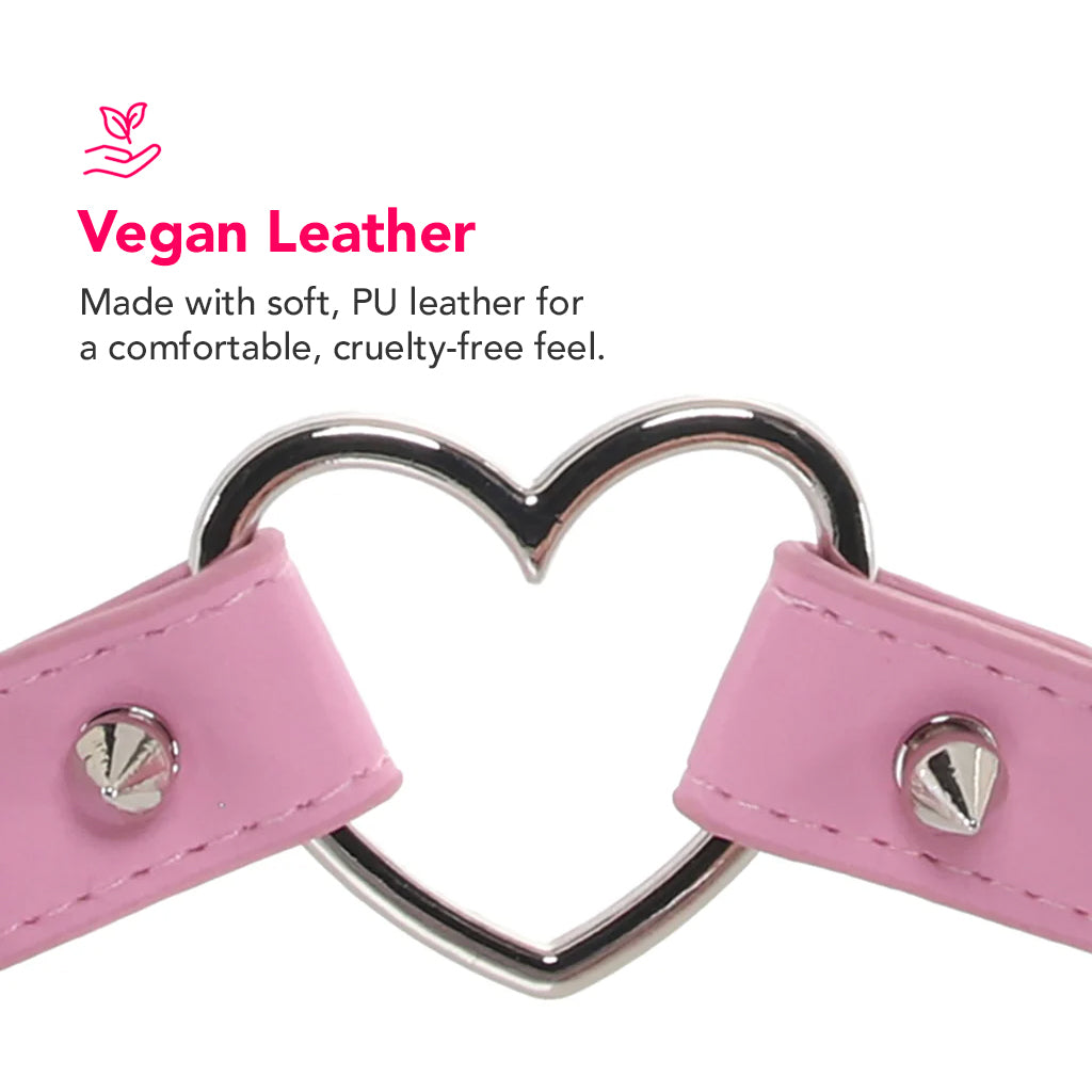 Master Series Spiked Heart Choker in Pink Bondage and Fetish > Tools & Accessories - Tophatter Daily Deals
