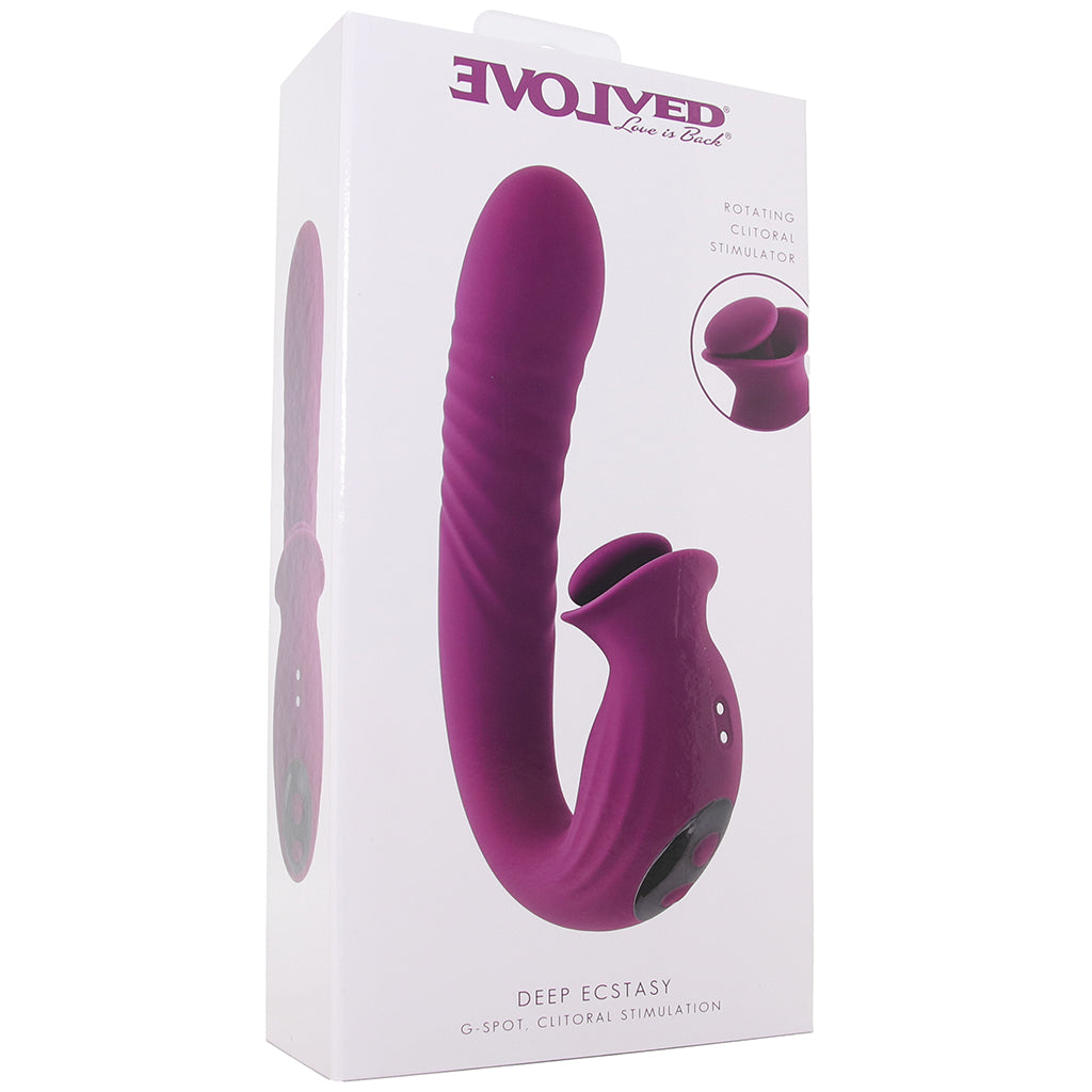 Deep Ecstasy G-Spot Thrusting Vibe Vibrators > Rabbit Vibrators - Tophatter Daily Deals