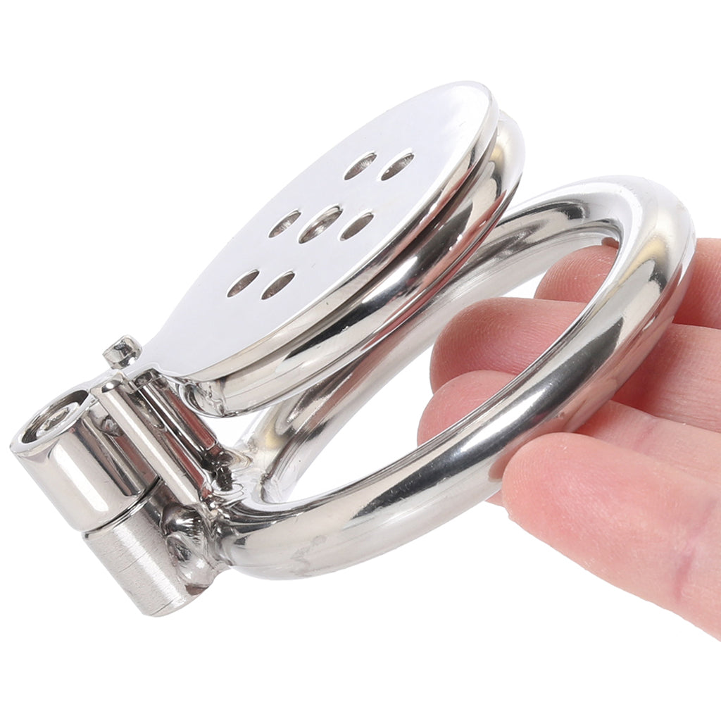 Lockmaster Flat Inverted Chastity Cage Bondage and Fetish > Cock and Ball Devices - Tophatter Daily Deals