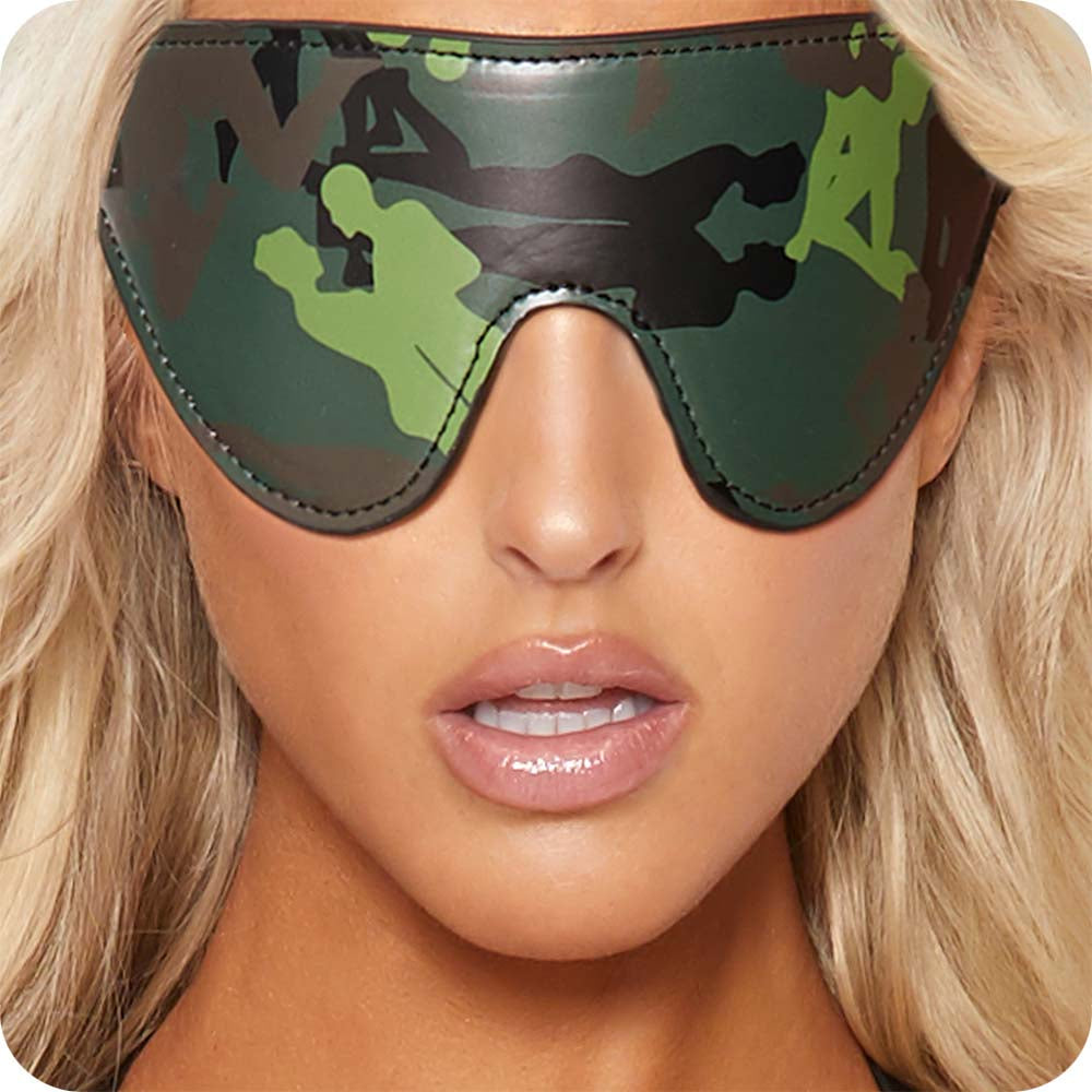 Ouch! Army Themed Eye Mask Bondage and Fetish > Pleasure Masks and Dress Up Play - Tophatter Daily Deals