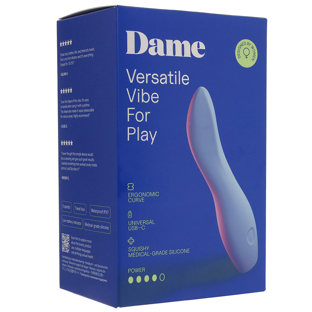 Dame Dip 2.0 Essential Intro Vibe in Periwinkle - Tophatter's Adult Sex Toys Online Vibrators > G-Spot Vibrators - Tophatter Daily Deals