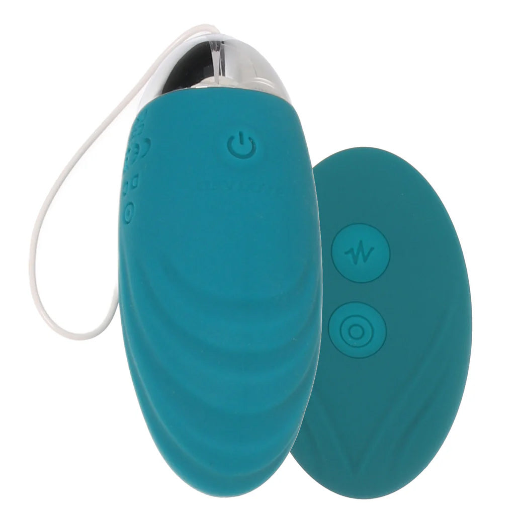 Oval Office Egg Vibe with Remote in Teal Vibrators > Bullet and Egg Vibrators - Tophatter Daily Deals