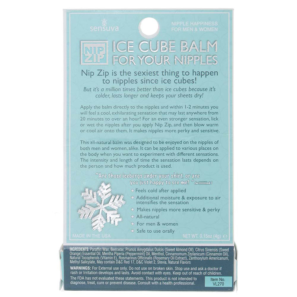 Nip Zip Ice Cube Nip Balm in Strawberry Mint - Tophatter's Adult Products Lubes and Lotions > Female Enhancement - Tophatter Daily Deals
