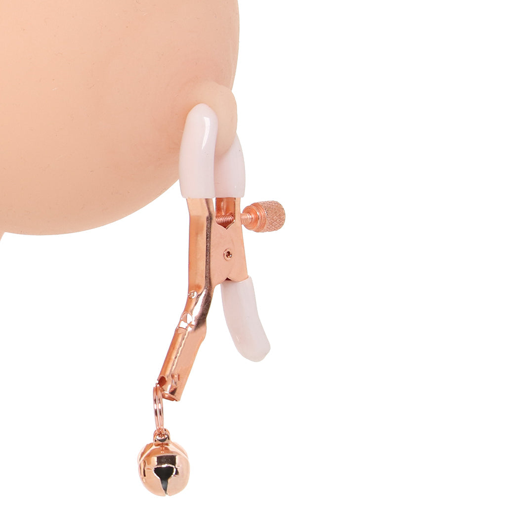 S&M Peaches 'n CreaMe Bell Nipple Clamps - Tophatter's Adult Sex Toys Online Bondage and Fetish > Nipple Stimulators & Clamps - Tophatter Daily Deals