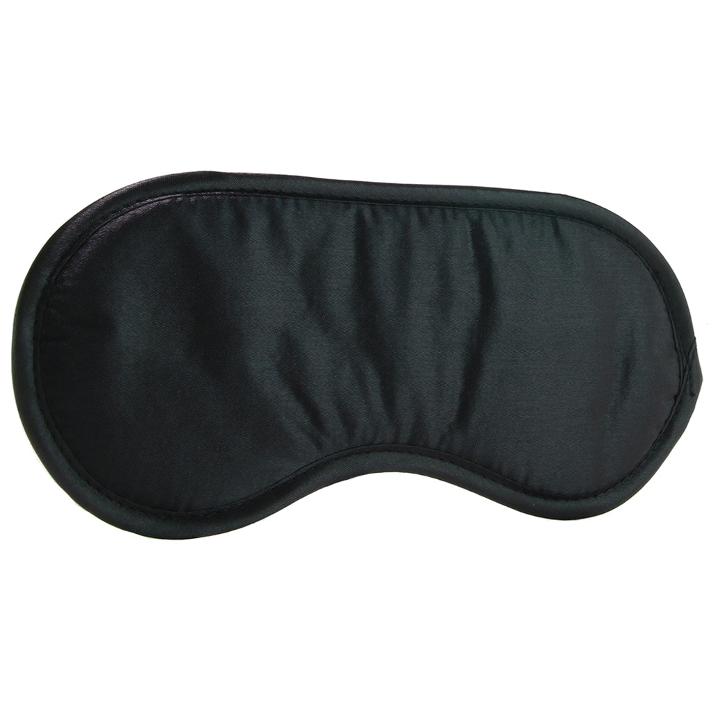 Sex & Mischief Satin Blindfold in Black Bondage and Fetish > Pleasure Masks and Dress Up Play - Tophatter Daily Deals
