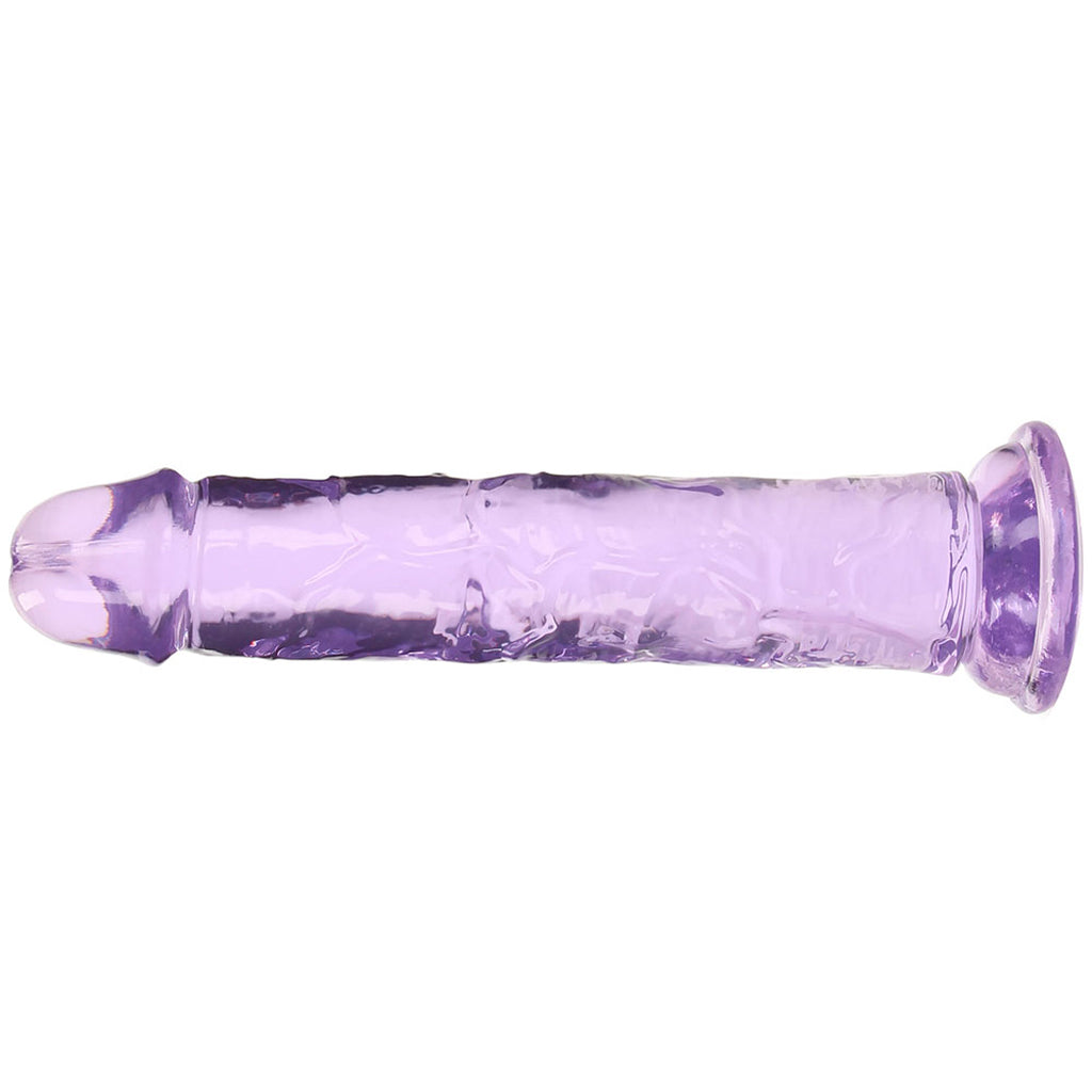 RealRock Crystal Clear Jelly 7 Inch Dildo in Purple - Tophatter's Adult Products Dildo Sex Toys > Realistic Dildos - Tophatter Daily Deals