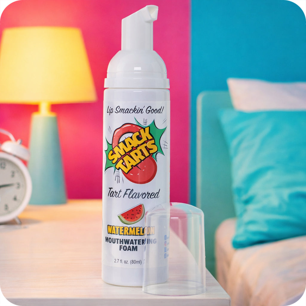 Smack Tarts Mouthwatering Foam 2.7oz/80ml in Watermelon Lubes and Lotions > Flavored Sex Lubes - Tophatter Daily Deals