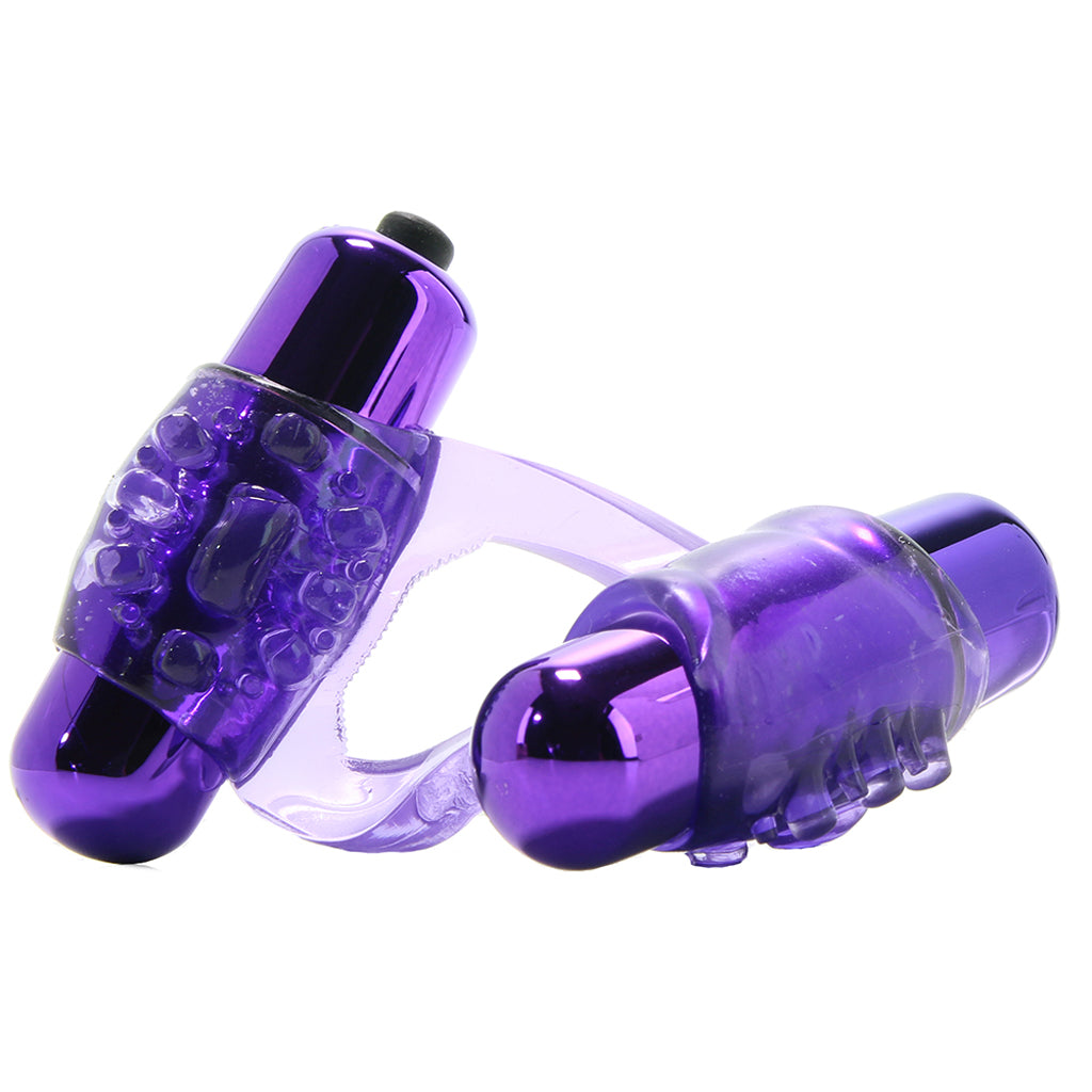 Duo-Vibrating Super Ring in Purple - Tophatter's Vibrator Deals Online Cock Rings - Tophatter Daily Deals
