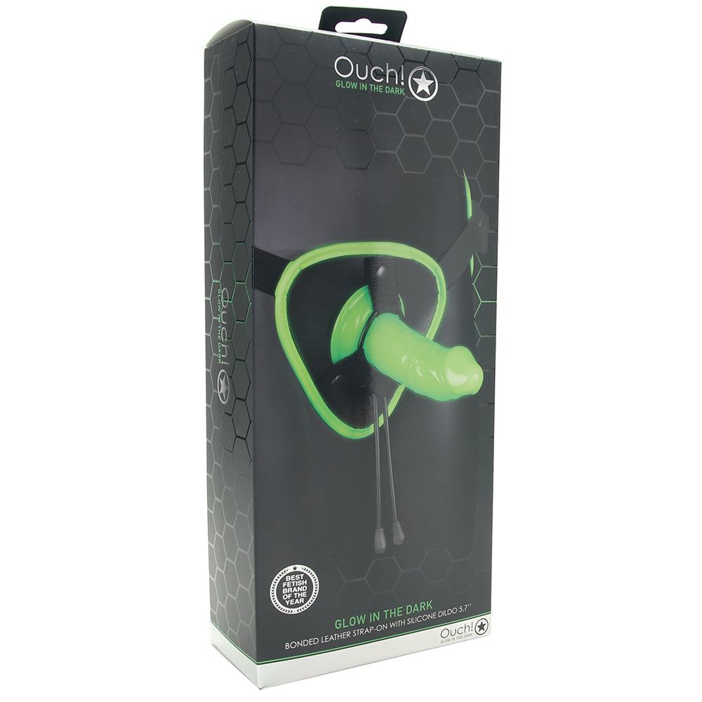 Ouch! Glow In The Dark Harness with Silicone Dildo Dildo Sex Toys > Strap-On and Harnesses - Tophatter Daily Deals