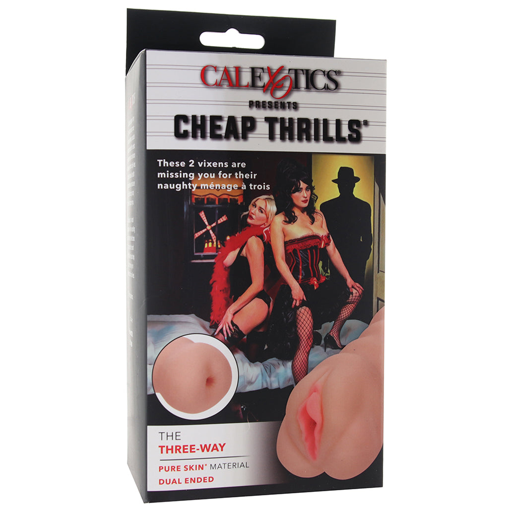 Cheap Thrills The Three-Way Pure Skin Stroker - Tophatter's Adult Products Male Masturbators > Pocket Strokers - Tophatter Daily Deals