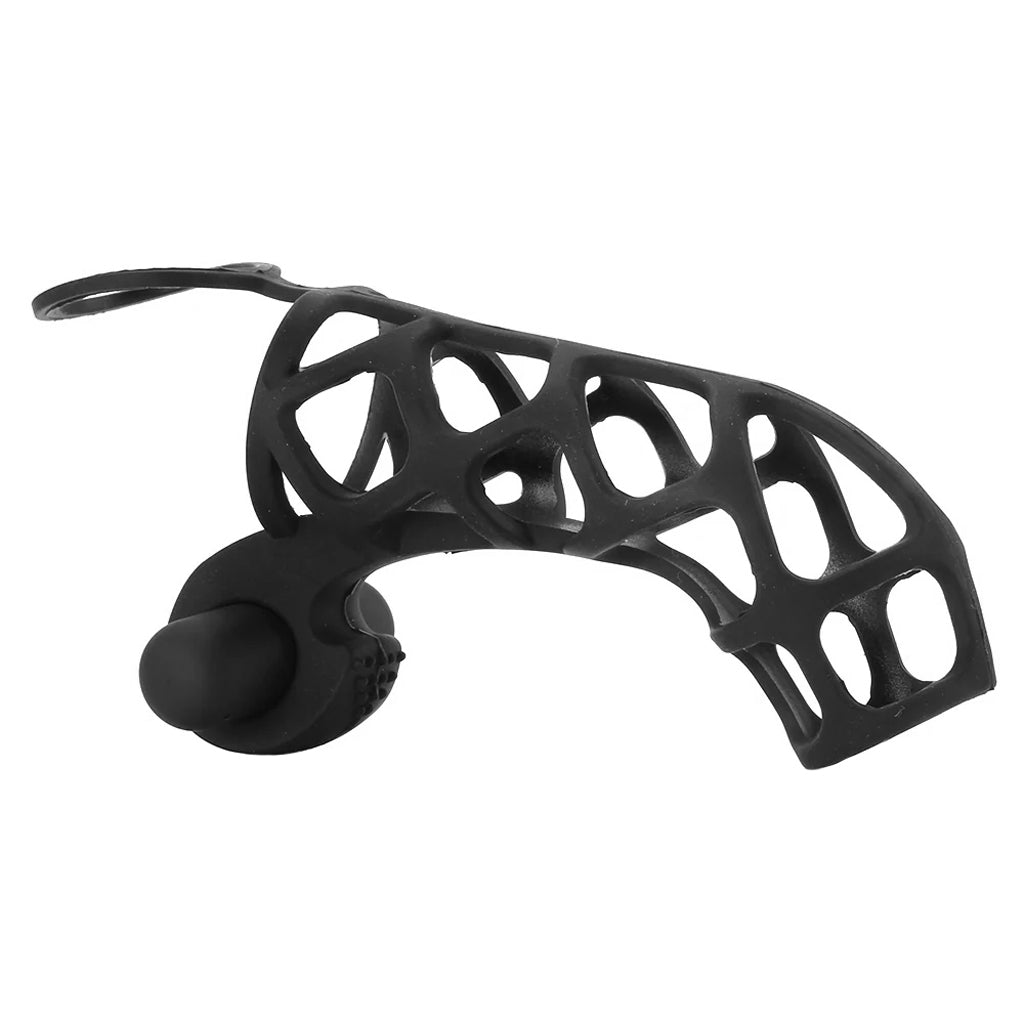 Extreme Silicone Power Cage in Black - Tophatter's Vibrator Deals Online Bondage and Fetish > Cock and Ball Devices - Tophatter Daily Deals