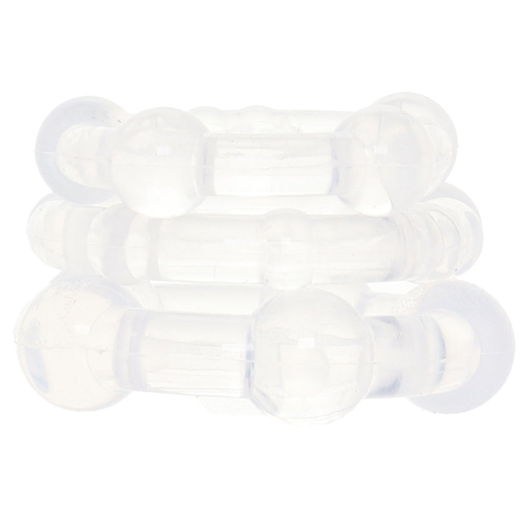 Alpha Liquid Silicone Beaded Rings Cock Rings - Tophatter Daily Deals