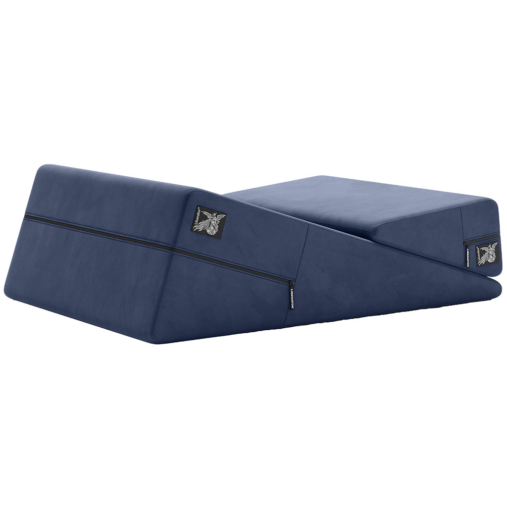 Wedge Ramp Combo in Velvet Blue Sex Furniture > Sex Machine - Tophatter Daily Deals