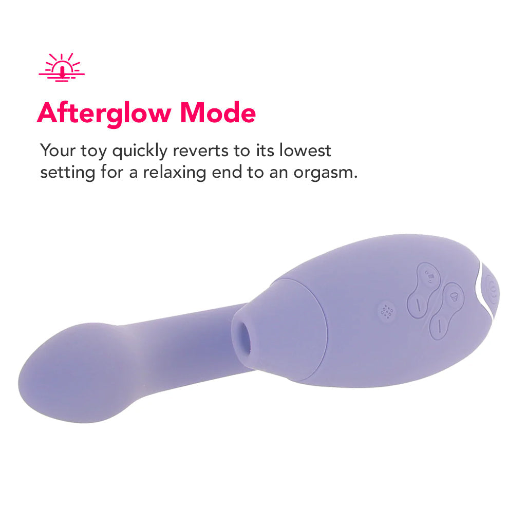 Womanizer Duo 2 Clitoral & G-Spot Stimulator in Lilac Vibrators > Clitoral Suction & Stimulation - Tophatter Daily Deals