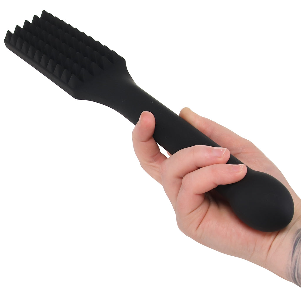 Edge Spiked Silicone Paddle with Insertable Handle Bondage and Fetish > Whips and Crops - Tophatter Daily Deals