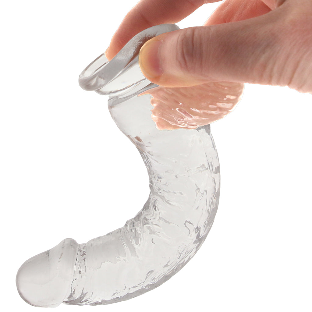 RealRock 5 Inch Realistic Ballsy Dildo in Crystal Clear Dildo Sex Toys > Realistic Dildos - Tophatter Daily Deals