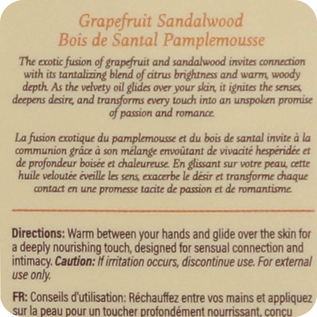 At Night Massage Oil 2oz/60ml in Grapefruit Sandalwood Lubes and Lotions > Erotic Massage Oils - Tophatter Daily Deals