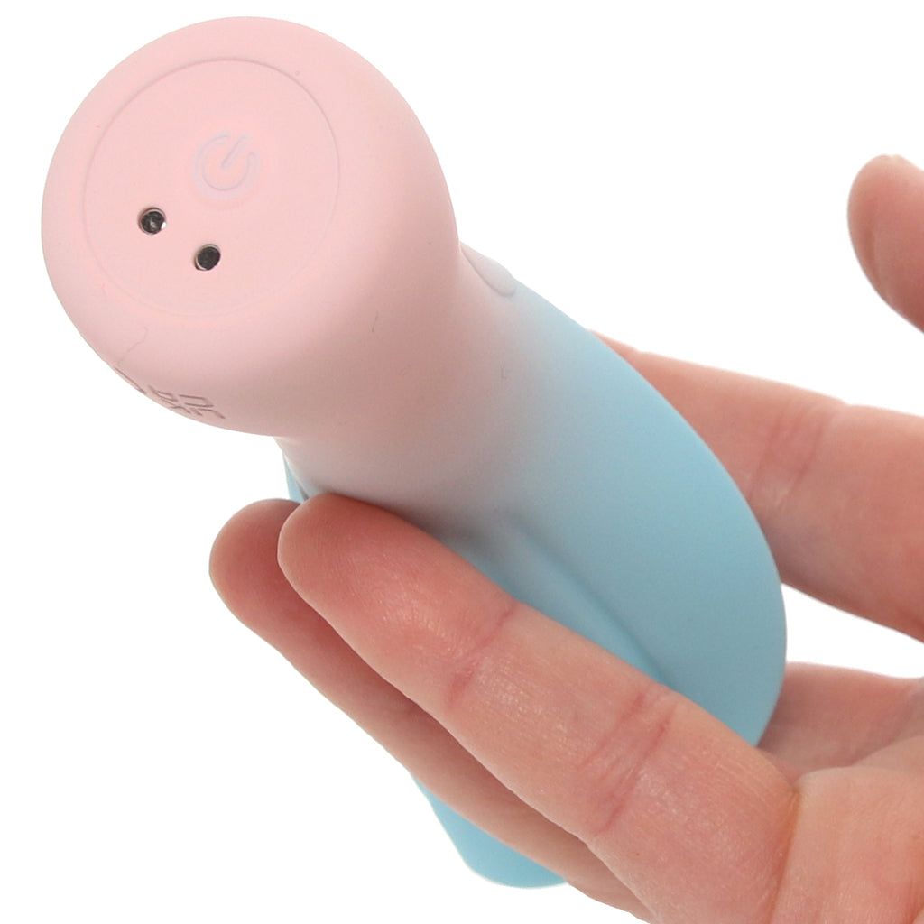 Mina Fiercely Powerful Fluttering Flower Vibe in Blue Vibrators > Clitoral Stimulators - Tophatter Daily Deals