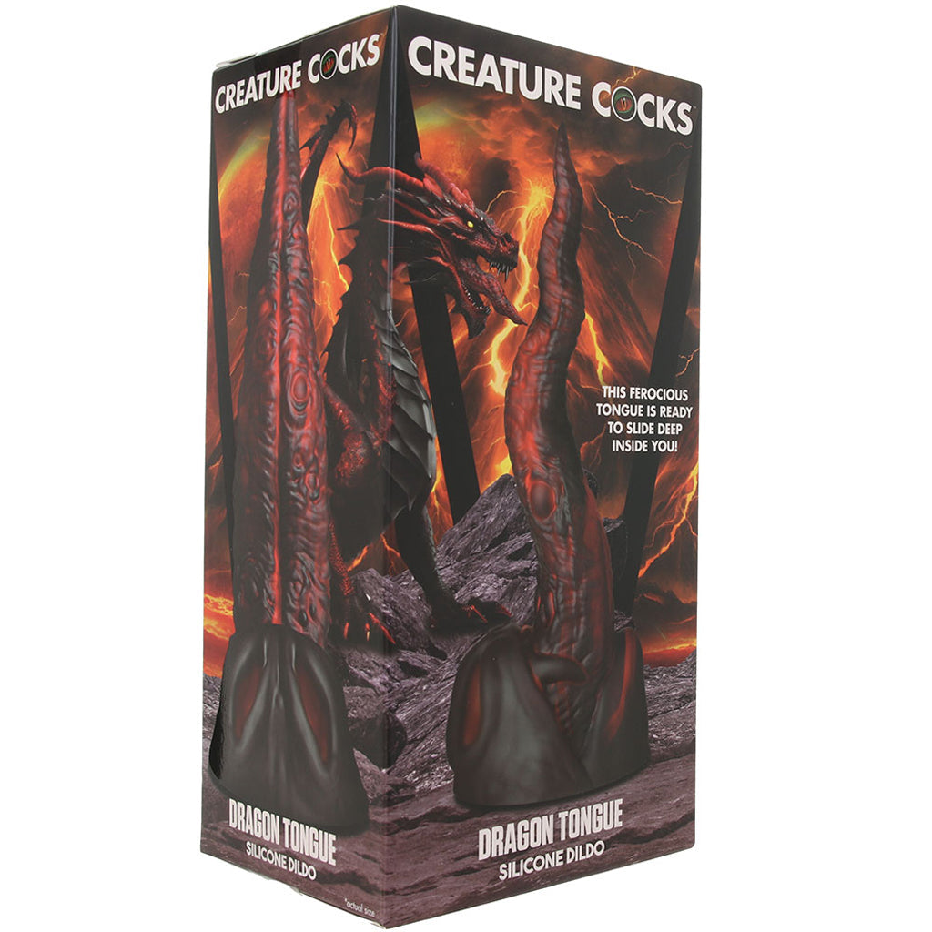 Creature Cock Dragon Tongue Silicone Dildo - Tophatter's Adult Sex Toys Online Dildo Sex Toys > Fantasy Dildos - Tophatter Daily Deals
