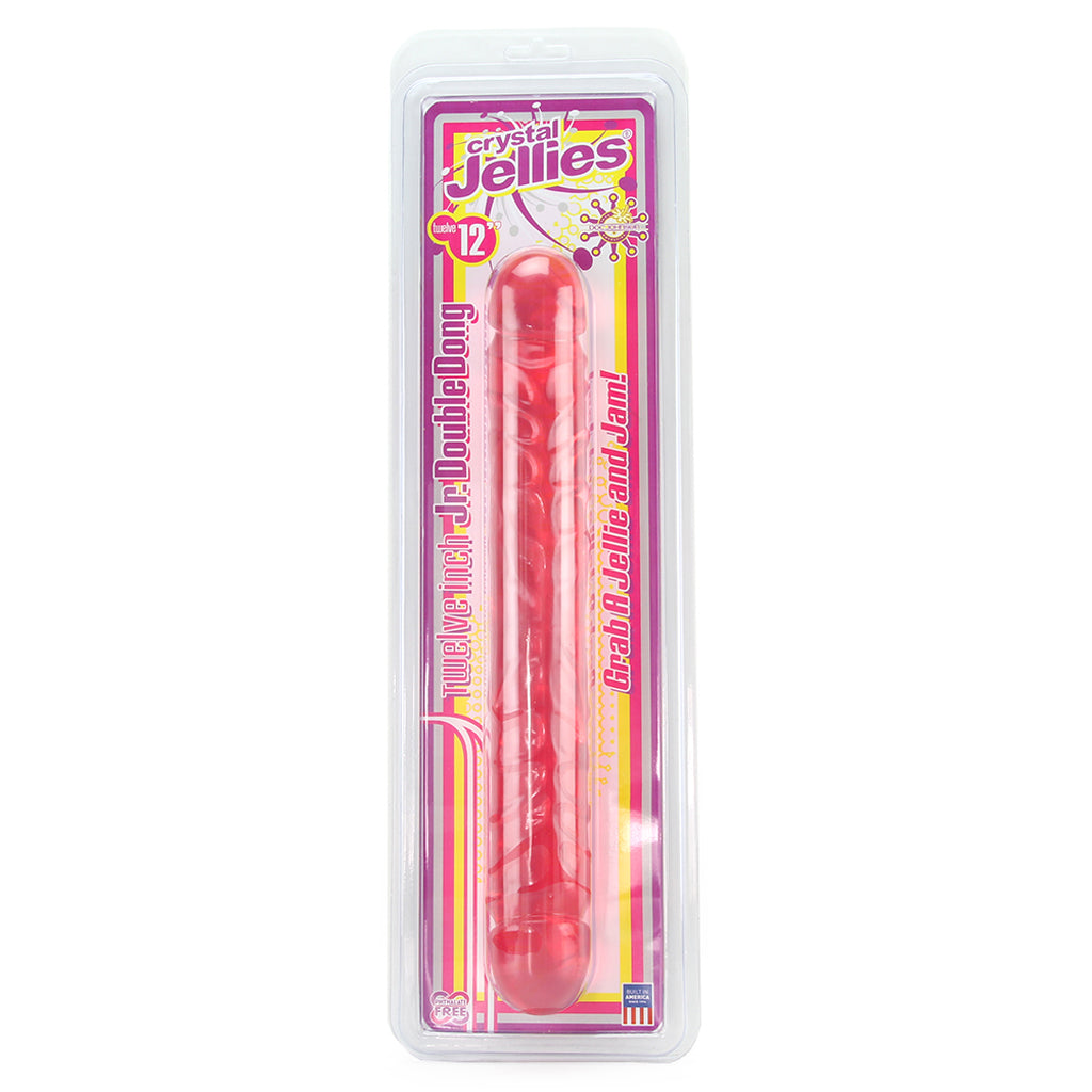 Crystal Jellies 12 Inch Double Dong in Pink - Tophatter's Adult Products Dildo Sex Toys > Double Ended Dildos - Tophatter Daily Deals