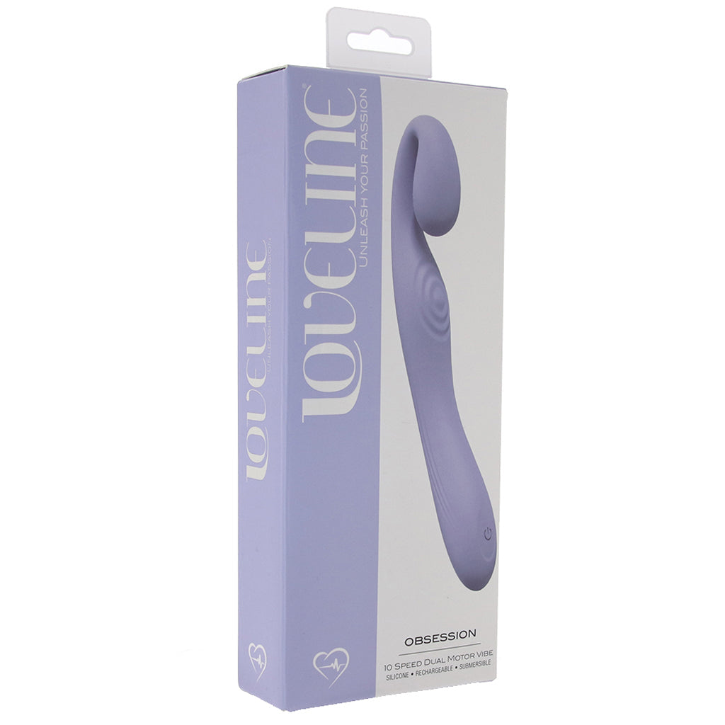 Loveline Obsession Dual Vibe in Lavender Vibrators > G-Spot Vibrators - Tophatter Daily Deals